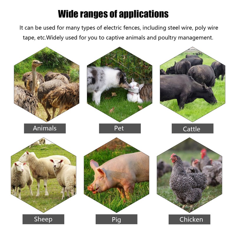 9.9KV Digital Fence Tester Home Garden Horse Livestock Electric Fence