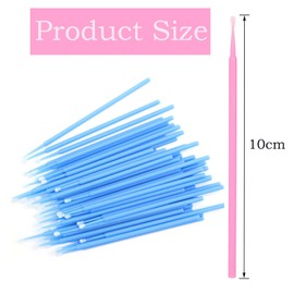 500Pcs Micro Brushes, Micropore Brushes, Eyelash Brush, Microbrushes, Micro Applicator Brushes, Eyelash Brushes, Eyelash Spoolies, Applicator Eyelash for Eyelashes Extensions 5 Color