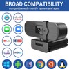 Nolansend 4K Webcam for PC, With Privacy Cover, White Balance,