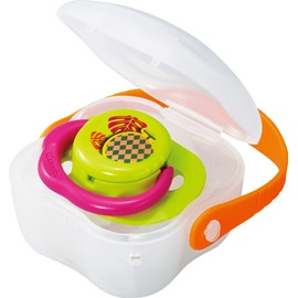 Combi Teteo Neo Pacifier with Petite Case, Tropical Green, Ages 0 - 3 Months