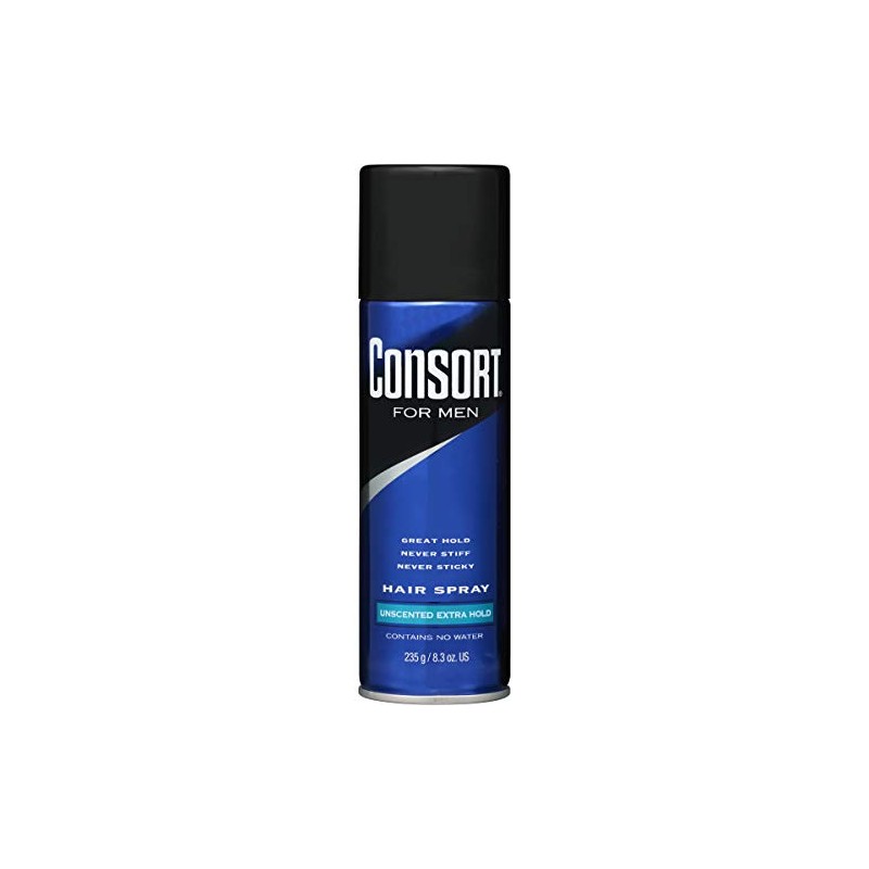 Consort For Men Hair Spray Unscented Extra Hold 8.30 oz