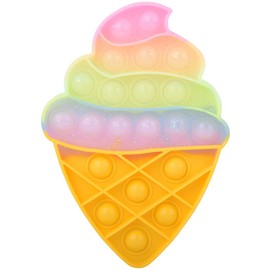 Jumbo Pastel Ice Cream Cone Bubble Popper Toy 6.5"