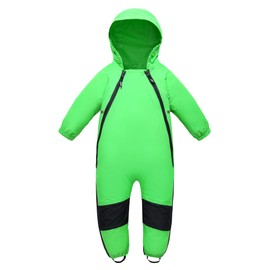 HAPIU Kids Toddler Rain Suit Muddy Buddy Waterproof Coverall,Green,2T,Original