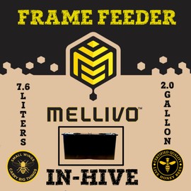 MELLIVO in-Hive Frame Feeder, Frame Feeder for Beehives, Beekeeping Supplies and Equipment, 9 5/8-Inches Deep