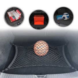 Floor Style Automotive Elastic Trunk Mesh Cargo Net for Mazda CX-30 2020-2025 - Premium Trunk Organizers and Storage - Luggage Net for Crossover - Best Car Organizer for Mazda CX30