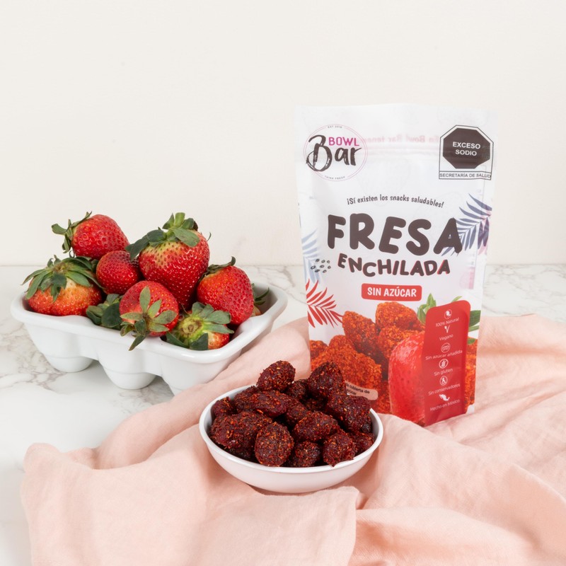 BOWL BAR | Fresa Enchilada 100% natural, vegana, sin azúcar