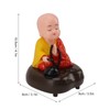 Little Monk Figurine USB Charging 6 Songs Music LED Nodding
