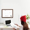 TORASO Dry Erase Monthly Calendar Board, Solid Wood Frame Magnetic