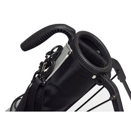 JEF WORLD OF GOLF JR1256 Pitch & Putt Sunday Bag with Stand & Handle, Black