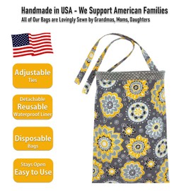 NeatCarBags Car Trash Bag Hanging Front Seat Back Seat Headrest Console - Car Trash Bin with Reusable Waterproof Liner and Disposable Bags - Car Waste Basket (Large Jesus)