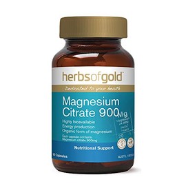 Herbs of Gold Magnesium Citrate 900 60 Capsules