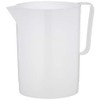 Giganplast GIG Caraffa Graduata, 3 Litri, Polietilene, Bianco, 14.5 x