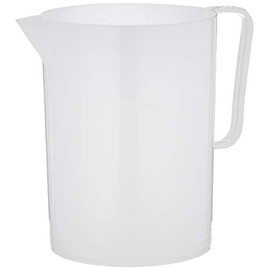 Giganplast GIG Caraffa Graduata, 3 Litri, Polietilene, Bianco, 14.5 x 18 cm