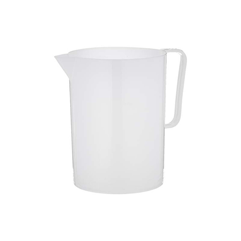Giganplast GIG Caraffa Graduata, 3 Litri, Polietilene, Bianco, 14.5 x