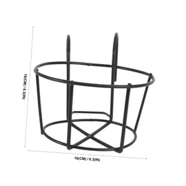 BESPORTBLE Geometric Iron Metal Hanging Planter Pot with Stand Flowerpot Shelf for Decor for Balcony Garden and Tabletop Display