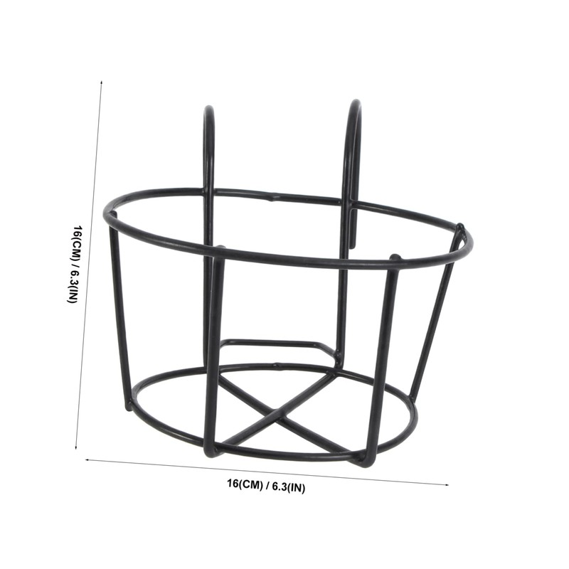 BESPORTBLE Geometric Iron Metal Hanging Planter Pot with Stand Flowerpot