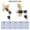 PTEROMY 2 Pack Cabinet Lock with Keys, 5/8'' Heavy Duty