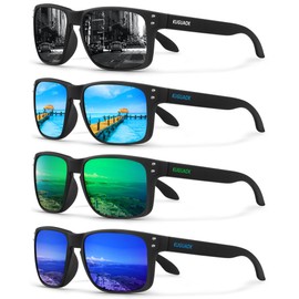 KUGUAOK Polarized Square Sunglasses For Men and Women Matte Finish Sun Glasses UV Protection Glasses