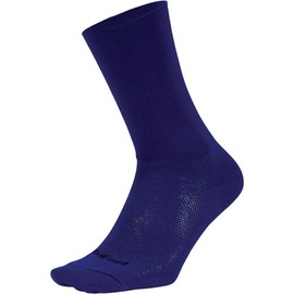 DEFEET | Aireator 6" - D-Logo Double Cuff Cycling Socks | For Biking, Running, & Everyday Adventures | Light Navy | X-Large