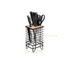 LINFIDITE Knife Block Holder Universal Kitchen Knife Organizer Storage Stand