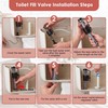 3 Sets Toilet Float Replacement Kit with 2 Inch Flapper