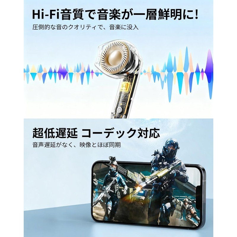 Wireless Earbuds, Bluetooth Earphones, Wireless Earphones, Bluetooth 5.4, Bluetooth Earphones,