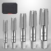 SQLMLZ 5-Piece NPT Pipe Tap Set,Sizes Includes 1/8", 1/4", 3/8",