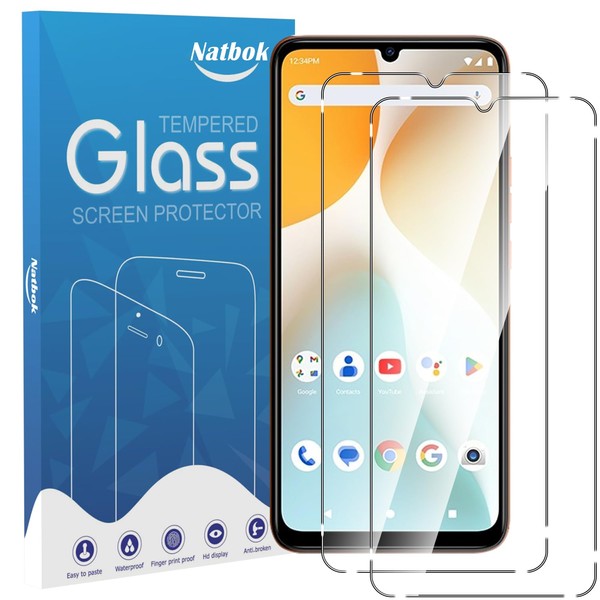 Natbok 2 Pack Compatible with BLU G44/G64 Screen Protector,Full Coverage