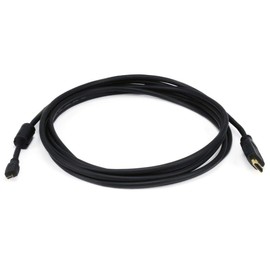 Monoprice 6ft 34AWG Standard Speed HDMI Cable With Ethernet w/ Ferrite Core - HDMI Micro Connector male to HDMI Connector male - B
