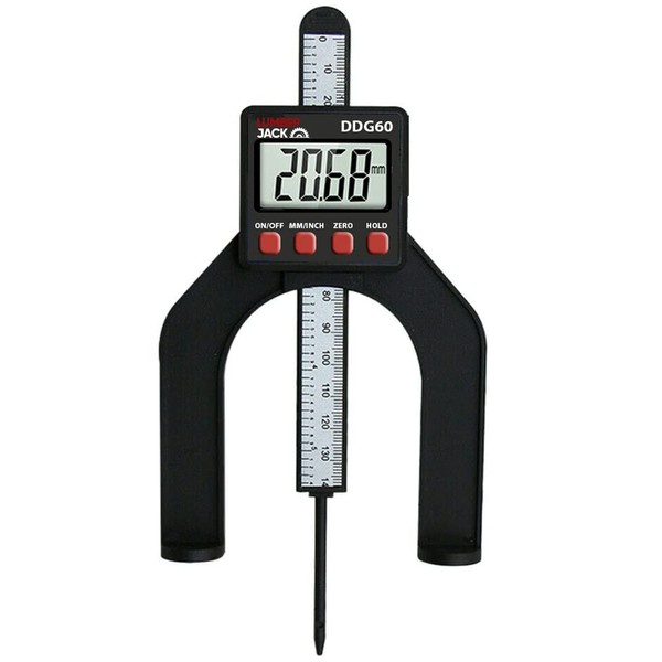 LUMBER JACK Digital Depth Gauge 0-80mm Digital Height Measuring Tool