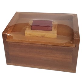 Creative Crafthouse - Redstone Box (Hide The Red Stone) Wood Puzzle and Brain Teaser