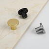 goldenwarm 4 Pack Silver Drawer Knobs Brushed Nickel Cabinet Knobs