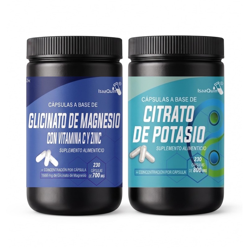 IsaaQuim Dúo Glicinato de Magnesio con Vitamina C y Zinc