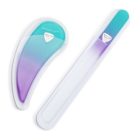 Bona Fide Beauty Checech - Juego de limas de uñas ergonómicas de cristal para uñas acrílicas