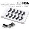 Hermosa Manhattan 3D Mink Eyelashes, 33mm, Doll Shape, Black Cotton