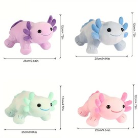 unsnurnoch Cute Axolotl Plush,Kawaii Soft Cute Axolotl Stuffed Animal Plushies Gifts for Girls Kids Decor