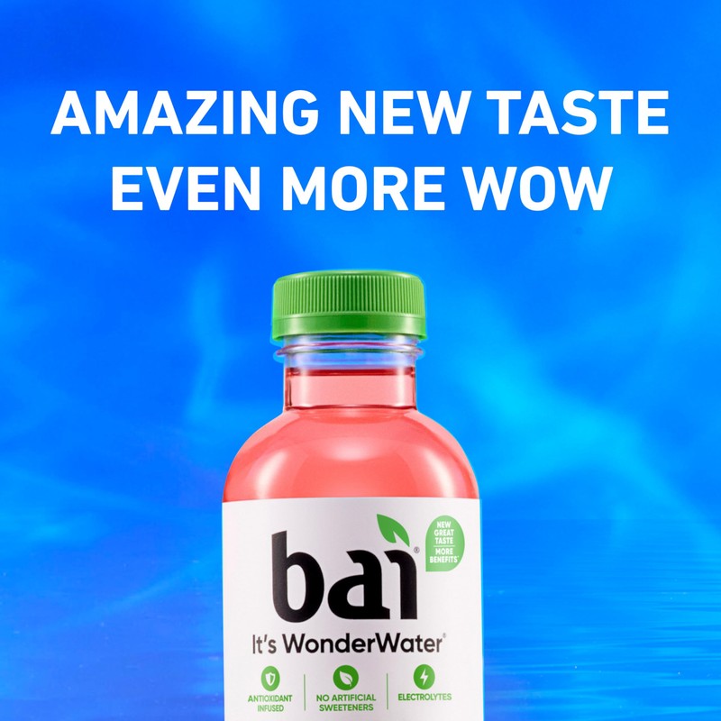 Bai Antioxidant Infused Water Beverage, Raspberry Lemon Lime, with Vitamin