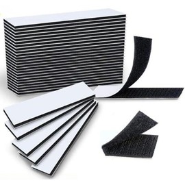 Heavy Duty Stick On Tape (20pcs 1.2x4 Inch Black) (20pcs 1.2x4 Inch Black)