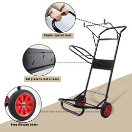 HDYEGY Tack Cart with Saddle Rack,Heavy Duty Horse Equipment Cart with Wheels for Horse Tack and Equipment Transport,22x14.8x50.65 Inches