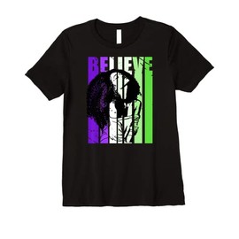 Womens Retro Womens Afro Latina Curly African Hair Woman Funky Cool Premium T-Shirt