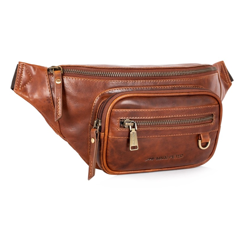 Marc Peter® Varadero Leather Bum Bag, Belt Bag, Leather Bum