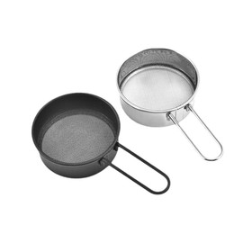 ARFUKA Set of 2 Sieve Kitchen Fine Mesh Sieve Kitchen Strainer Stainless Steel Small Flour Strainer Strainer Tea Strainer with Handle Dishwasher Safe