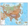 Maps International Large Physical Asia Wall Map - Laminated -