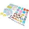 Wooden Lacing Threading Toys Clear Patterns Educational Wood Threading Panel