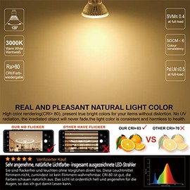 EACLL EACLL GU10 LED Warmweiss 10W 3-Stufen Dimmbar ber Lichtschalter, 6 Stck. 1150 Lumen 3000K Ersetzt 125W, 3 Helligkeitsstufen mit Memory-Funktion, 3-in-1 Flimmerfrei Reflektorlampe, Dimmen ohne Dimmer