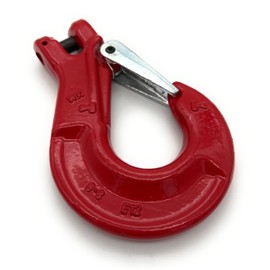 Befestigungstechnik F.R. Clevis Hook, 2.0 t for 8 mm Chain, Pack of 1, Load Hook Painted Red GK8 Hook for Stop Chain, Chain Hook (2.00 t - 2000 kg, Diameter 8 mm Chain)