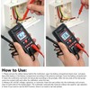 Digital Multimeter 4000 Counts Auto Ranging Voltage Tester NCV Resistance