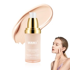 WAWJ® Foundation Colour Changing for Aging Skin, Nude Concealer SPF50, Colour-Changing Warm Skin Moisturising Concealer for All Skin Types, Hides Wrinkles and Lines, 30 ml