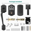 AkaGear Keypad Door Lock with Handle - Fingerprint Deadbolt, Keyless