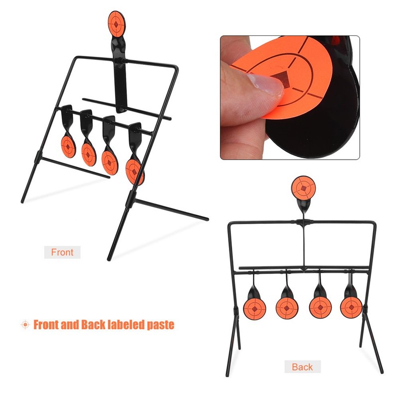 Hot Metal Rotating Spinning Shooting 5 Targets Competitive Wind Chimes
